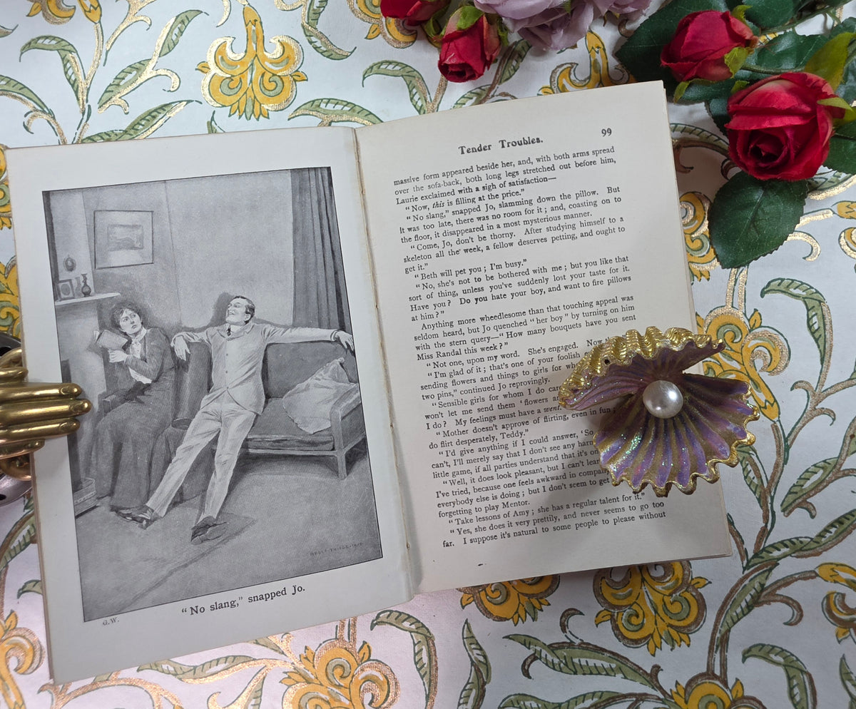 c1910 Good Wives by Louisa May Alcott- Illustrated Antique Book