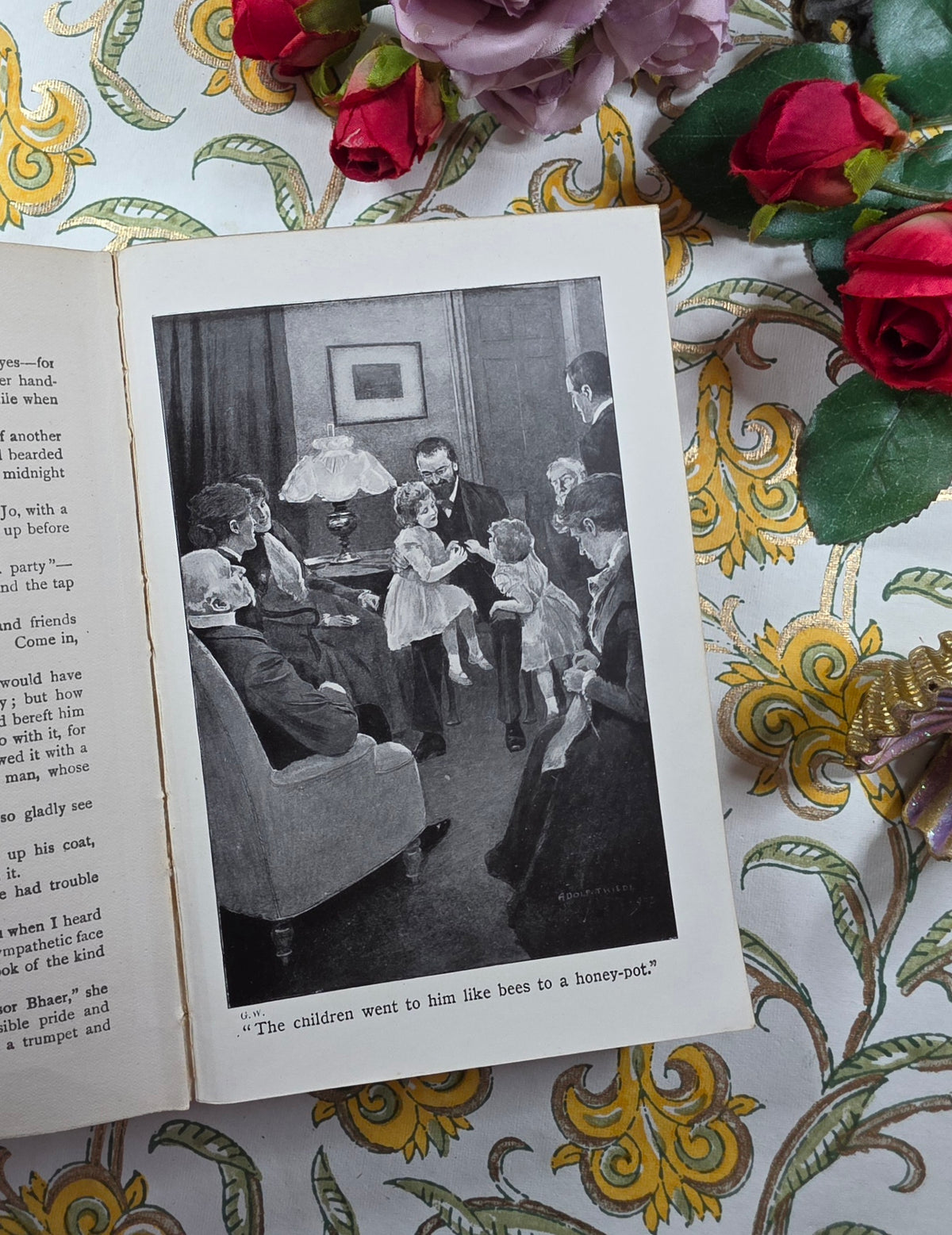 c1910 Good Wives by Louisa May Alcott- Illustrated Antique Book