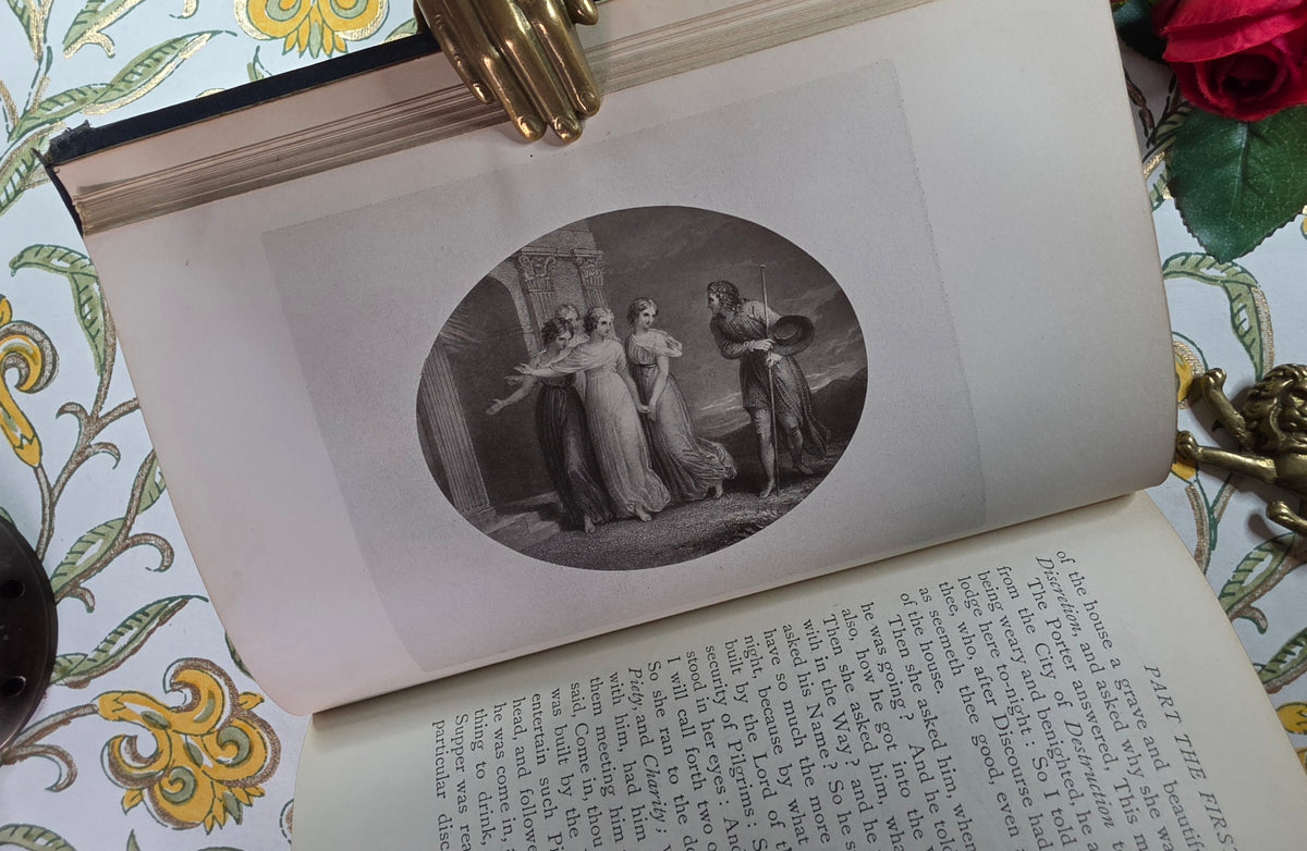 1881 The Pilgrim's Progress by John Bunyan - Illustrated Antique Book
