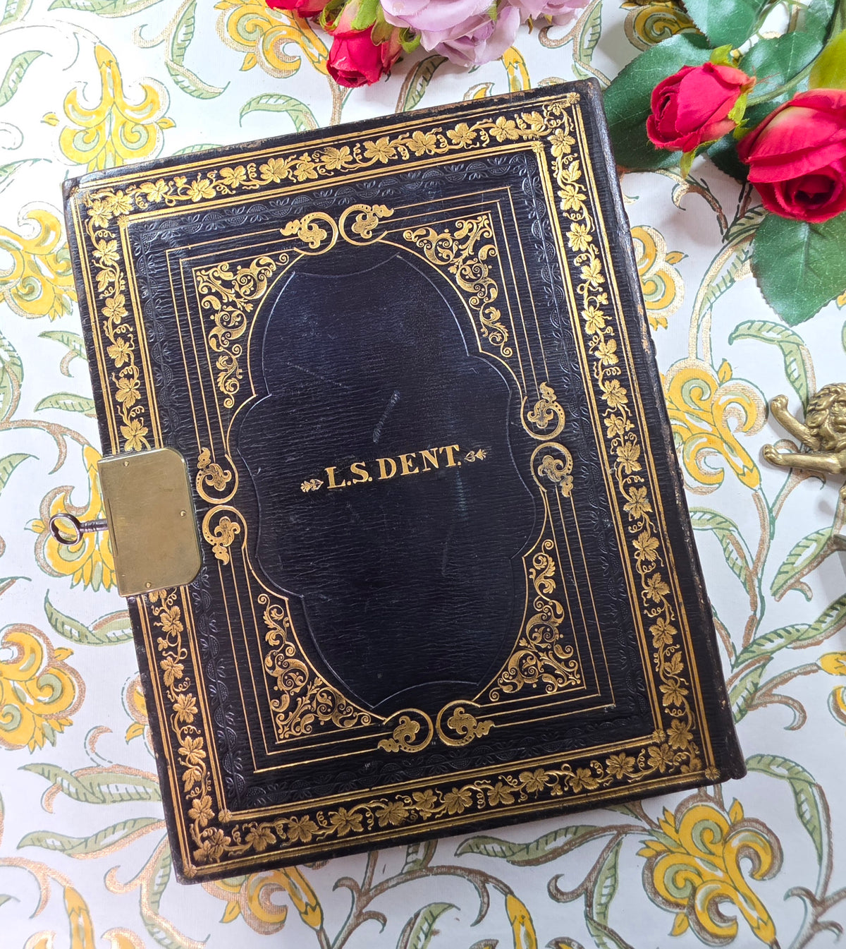1828 Late Georgian Locked Book - Working Lock and Key