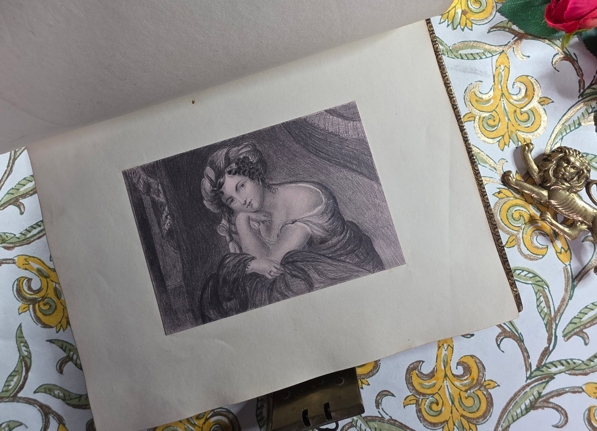 1828 Late Georgian Locked Book - Working Lock and Key