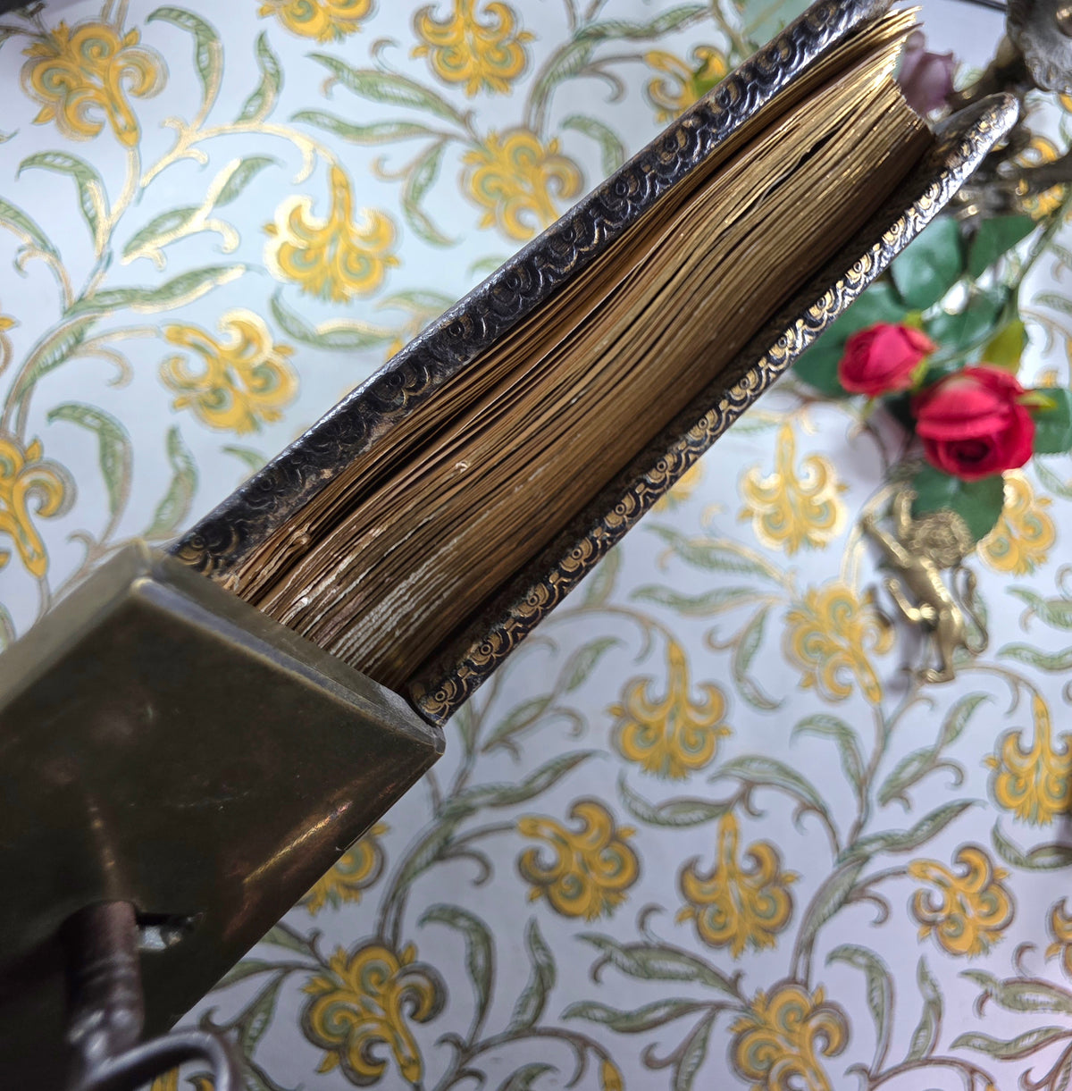 1828 Late Georgian Locked Book - Working Lock and Key