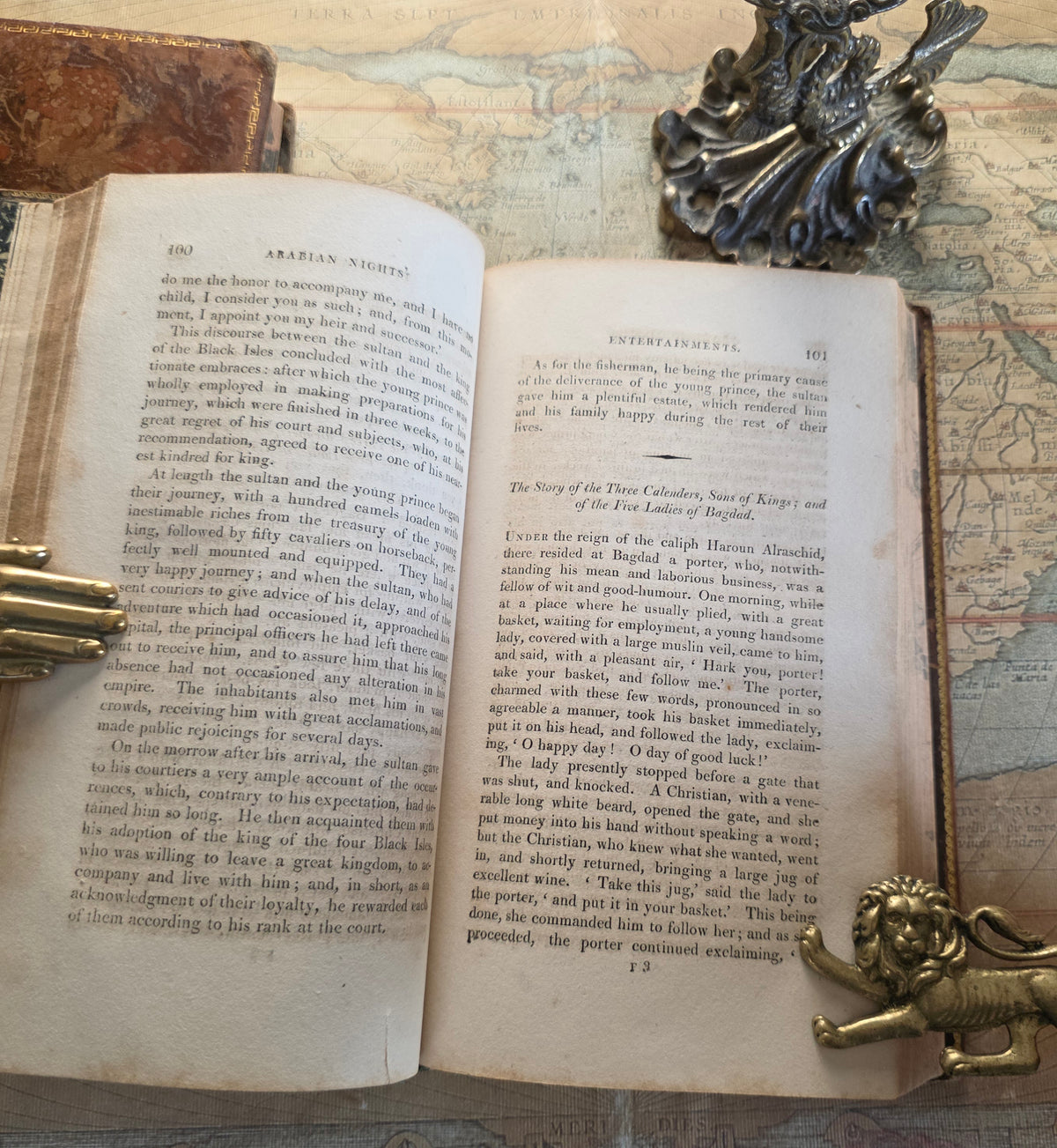 1811 The Arabian Nights' Entertainments : Illustrated Antique Vols I and II of IV
