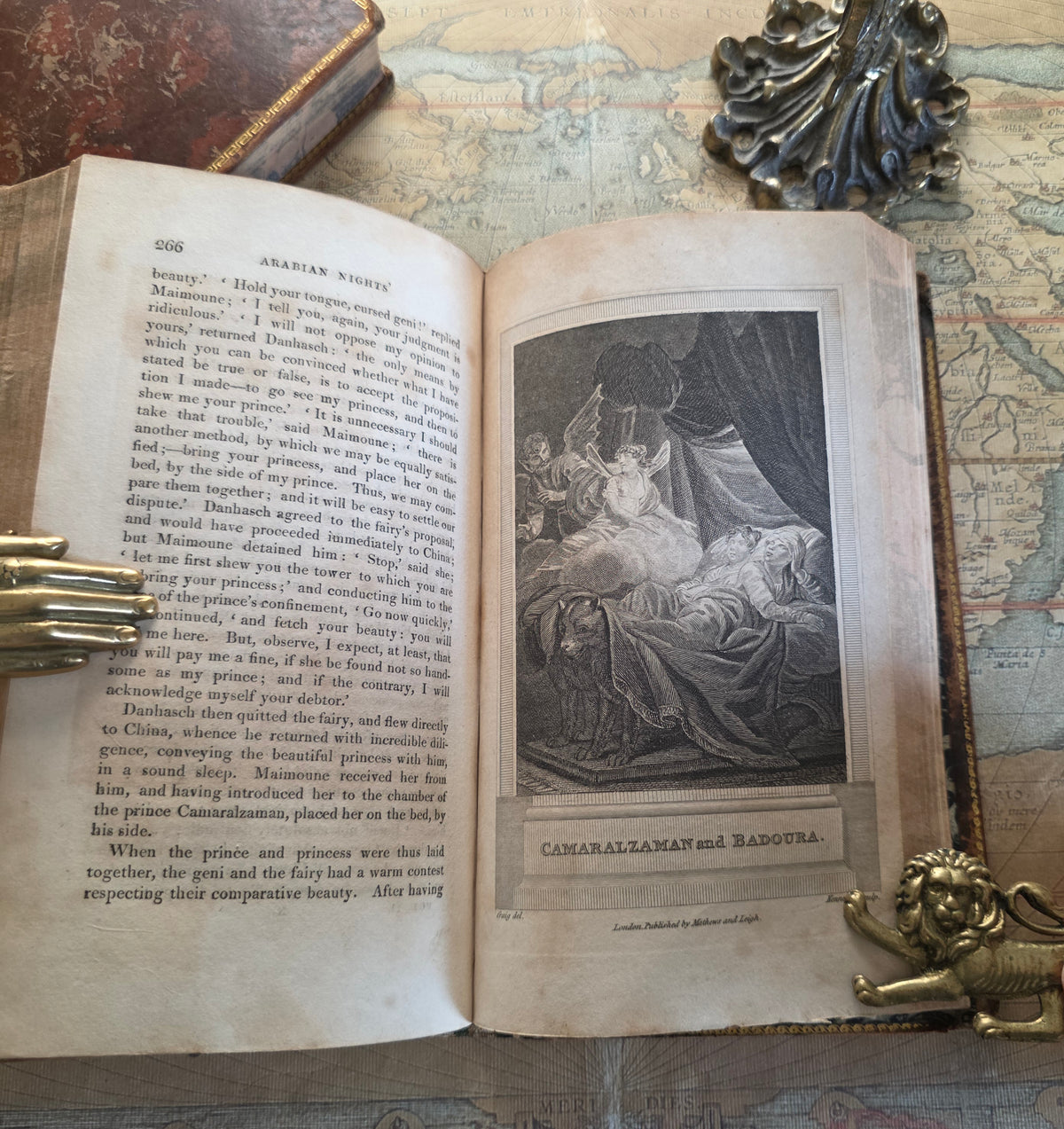 1811 The Arabian Nights' Entertainments : Illustrated Antique Vols I and II of IV