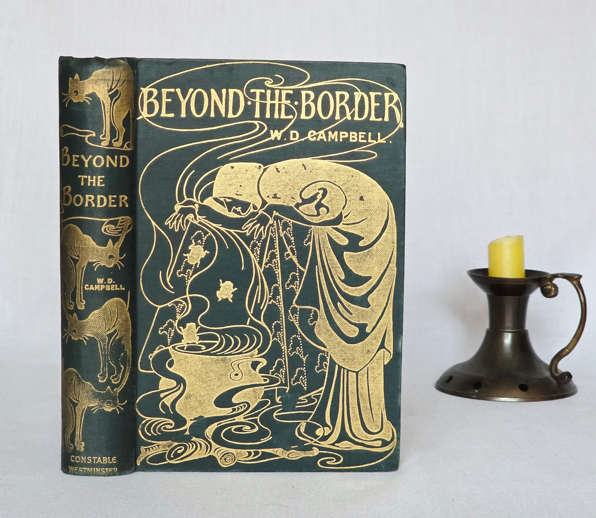 1898 Beyond the Border by Walter Douglas Campbell / Beautiful Boards / Richly Illustrated by Helen Stratton