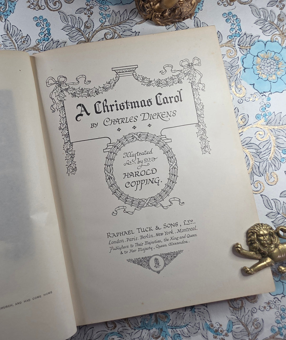 1911 A Christmas Carol by Charles Dickens - Illustrated Antique Edition