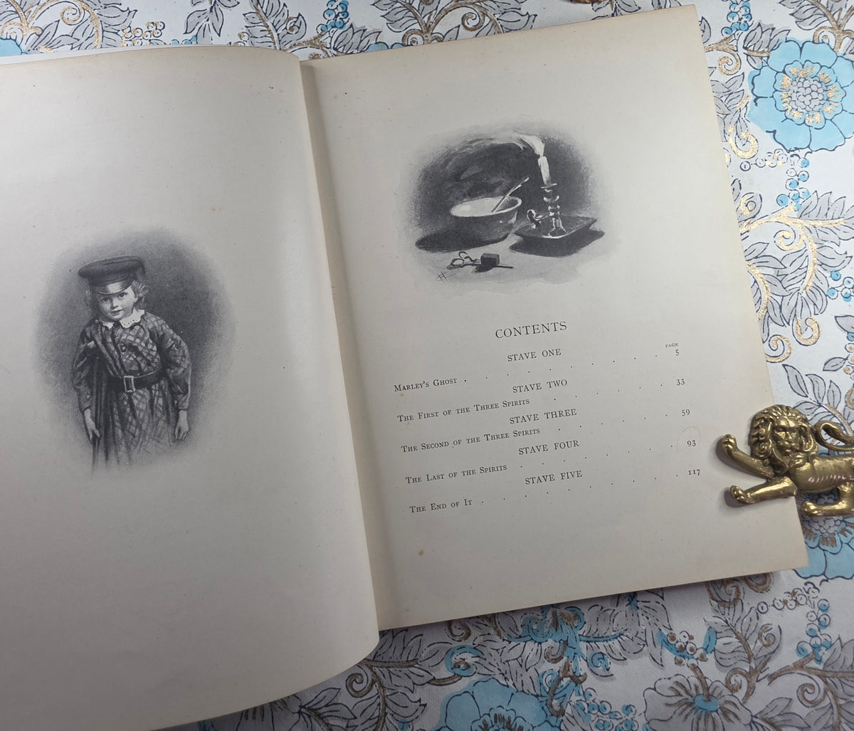 1911 A Christmas Carol by Charles Dickens - Illustrated Antique Edition
