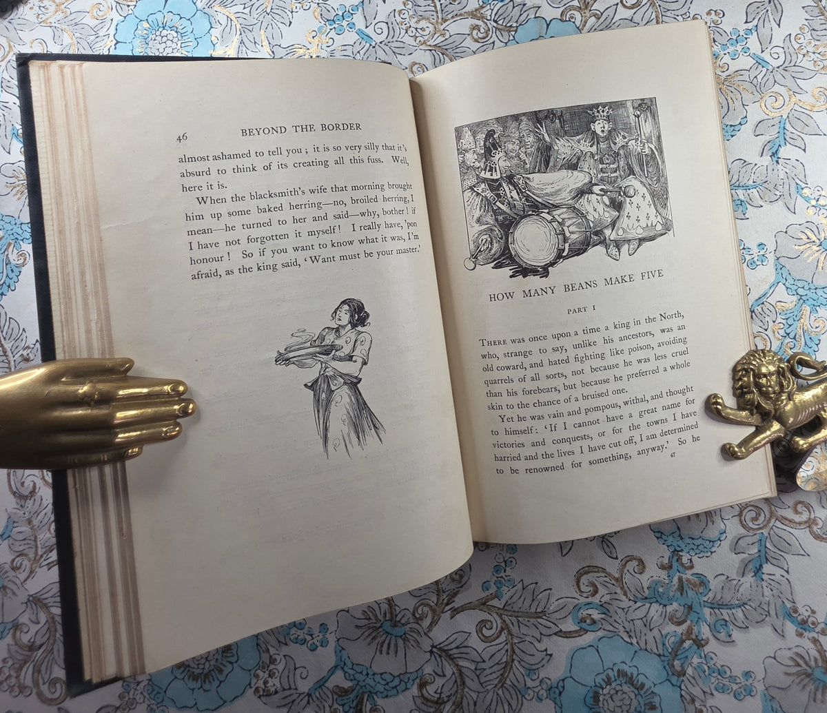 1898 Beyond the Border by Walter Douglas Campbell / Beautiful Boards / Richly Illustrated by Helen Stratton