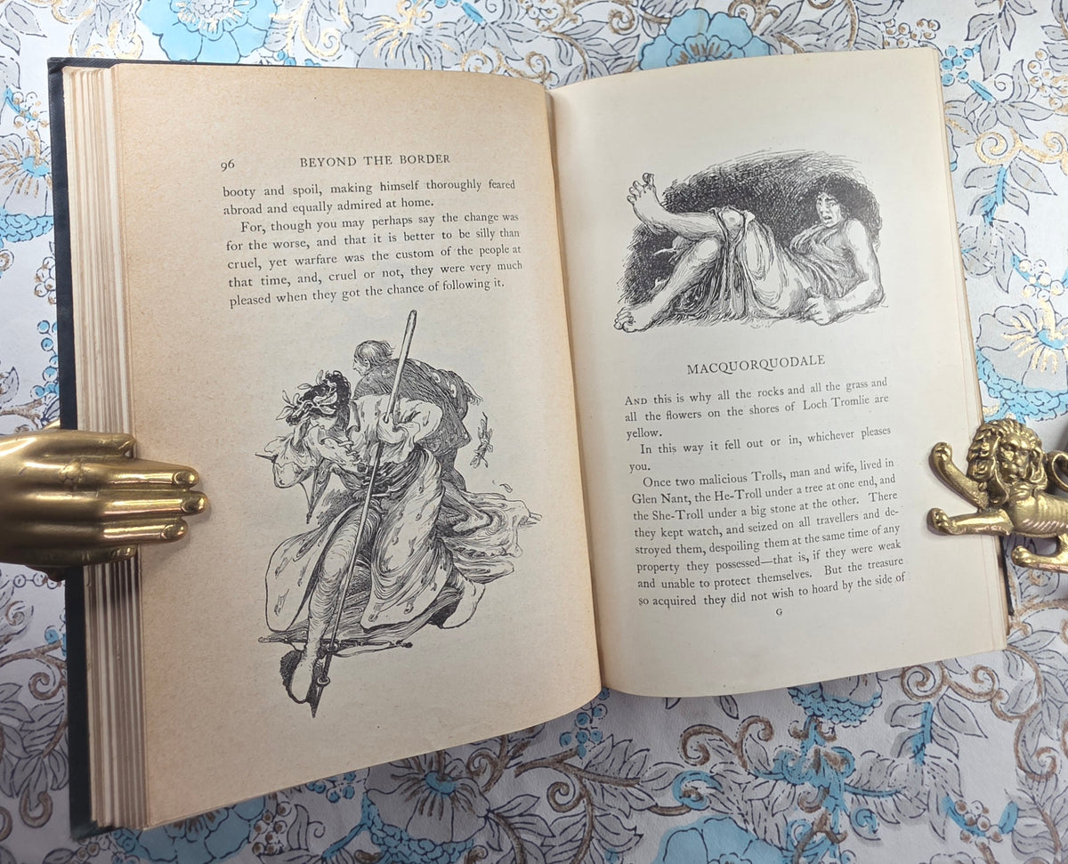 1898 Beyond the Border by Walter Douglas Campbell / Beautiful Boards / Richly Illustrated by Helen Stratton