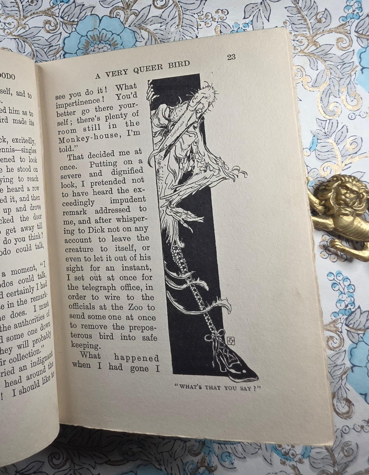 1907 1st edition, The Adventures of a Dodo - Ewen Montagu's Copy (Operation Mincemeat Association)