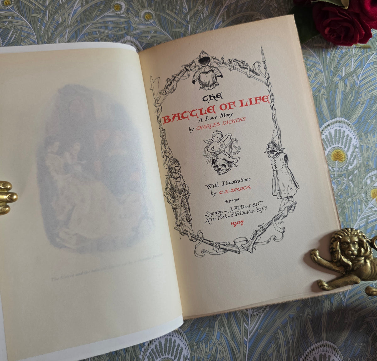 1907 The Battle of Life by Charles Dickens - Illustrated Antique Book