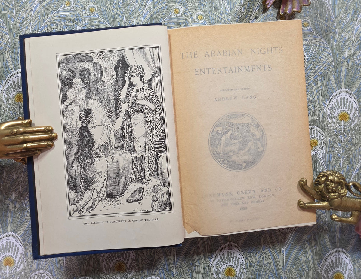 1898 The Arabian Nights Entertainments - Illustrated Antique Book