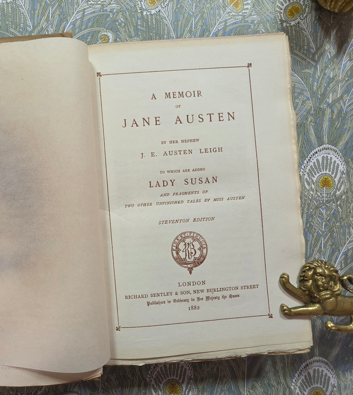 Scarce - A Memoir of Jane Austen, Plus Lady Susan and The Watsons (1882) - Illustrated Antique Book