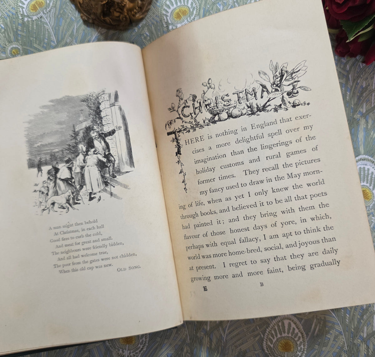 Old Christmas by Washington Irving - 1898 Antique Illustrated Book