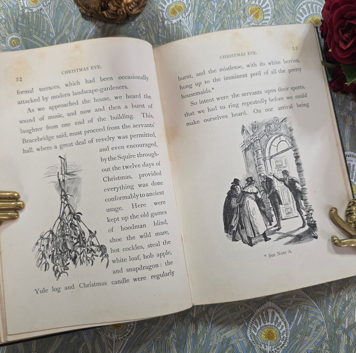 Old Christmas by Washington Irving - 1898 Antique Illustrated Book