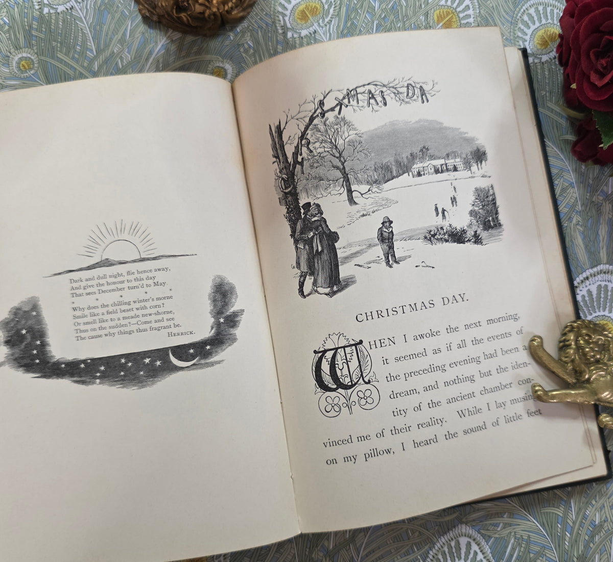 Old Christmas by Washington Irving - 1898 Antique Illustrated Book