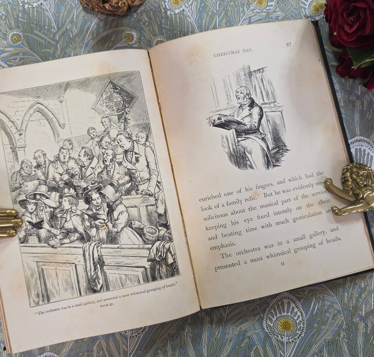 Old Christmas by Washington Irving - 1898 Antique Illustrated Book