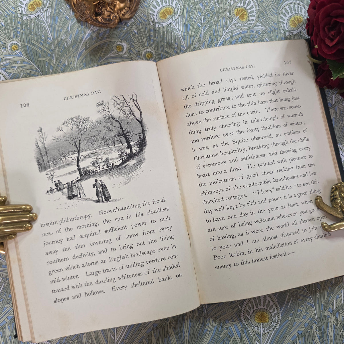 Old Christmas by Washington Irving - 1898 Antique Illustrated Book