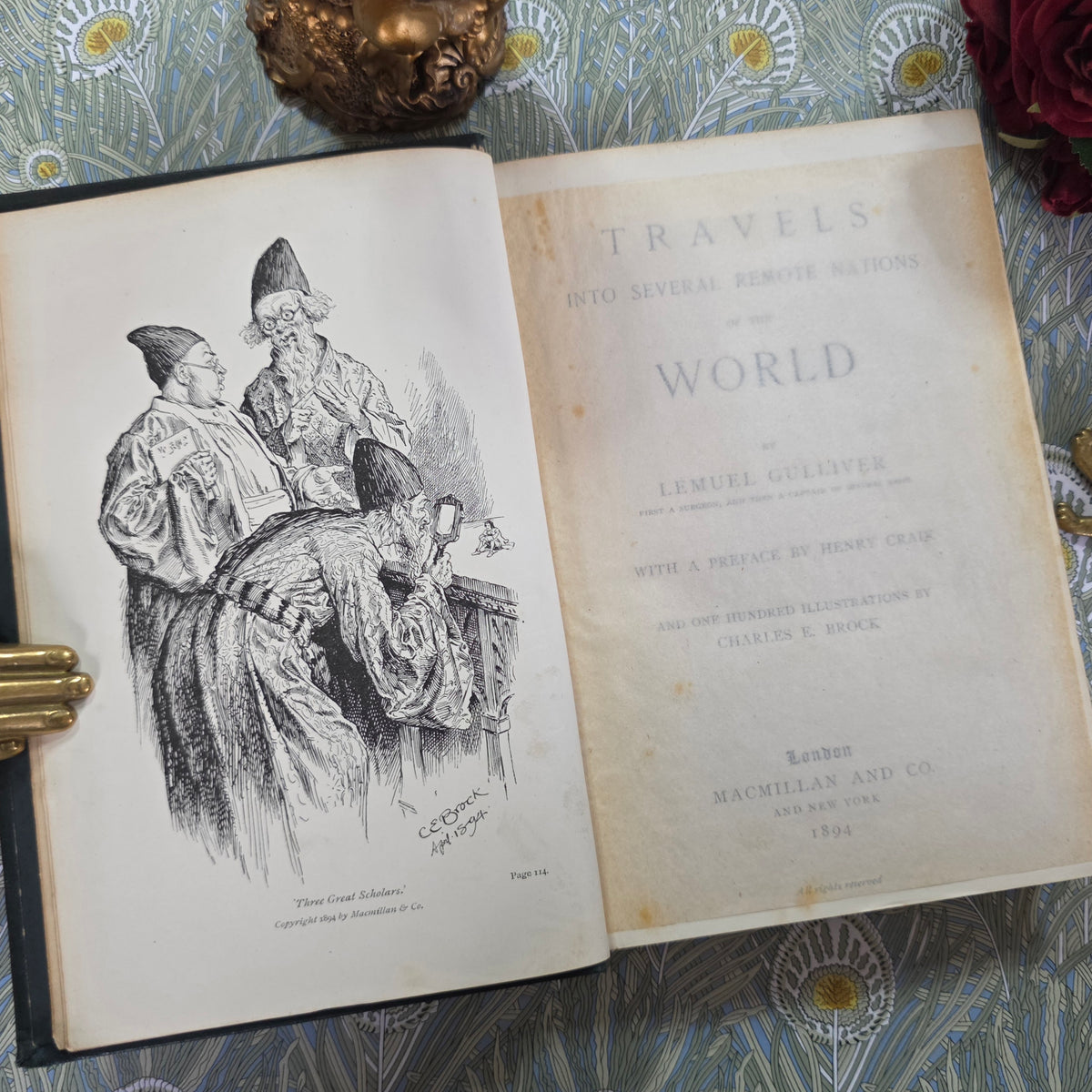 Gulliver's Travels by Jonathan Swift (1894) - Illustrated Antique Book