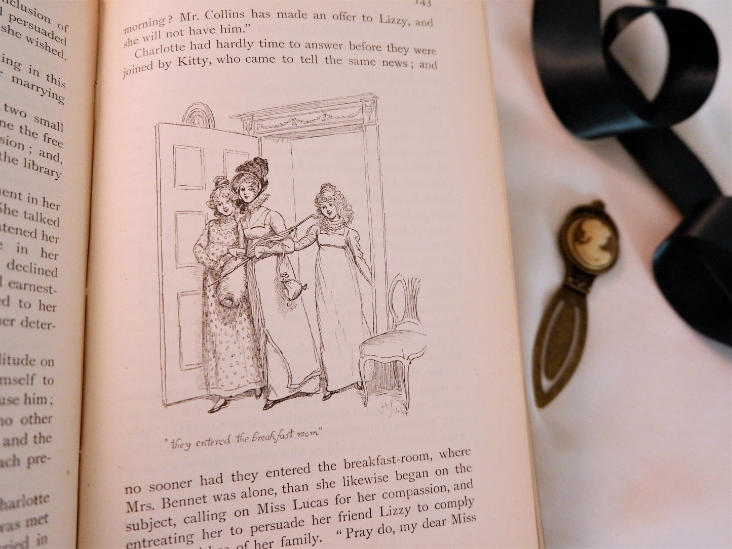 1895 Pride and Prejudice by Jane Austen / The Peacock Edition / George Allen, London / REBACKED - In Good Condition / Illustrated by Hugh Thomson