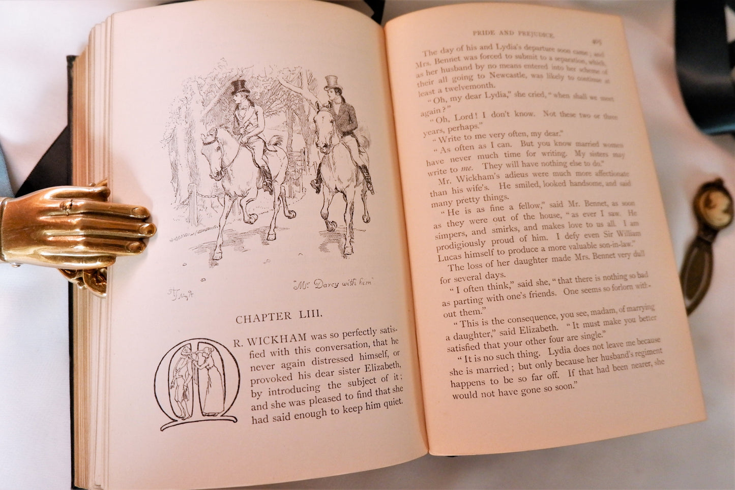 1895 Pride and Prejudice by Jane Austen / The Peacock Edition / George Allen, London / REBACKED - In Good Condition / Illustrated by Hugh Thomson