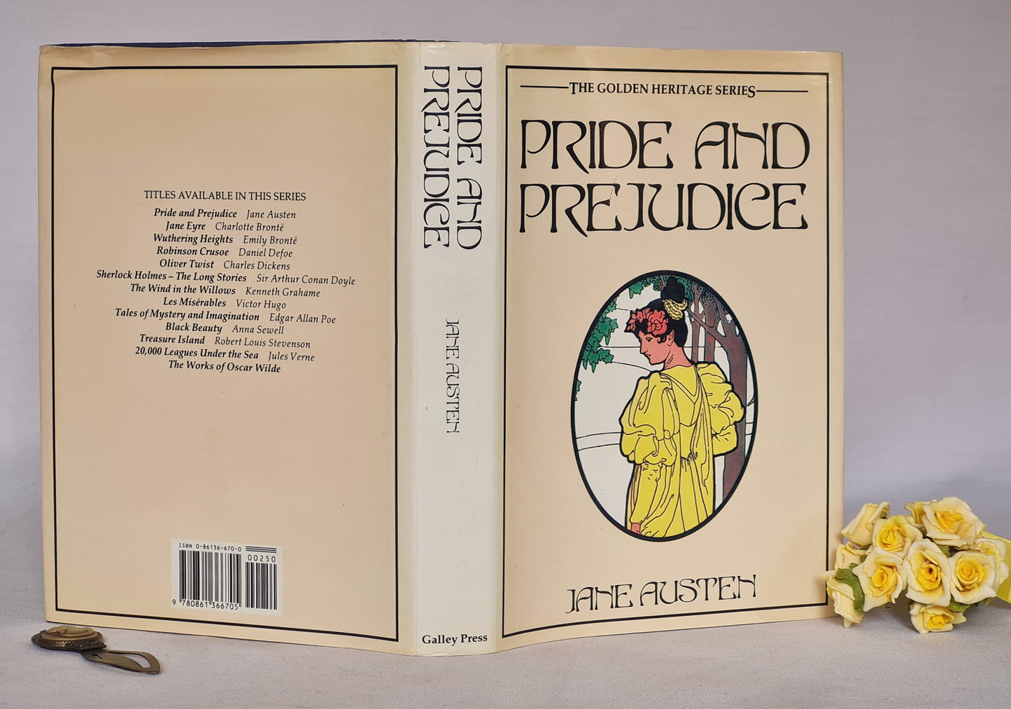 1987 Pride and Prejudice by Jane Austen / Galley Press, London / Vintage Hardback / With Dust Jacket / Good Condition