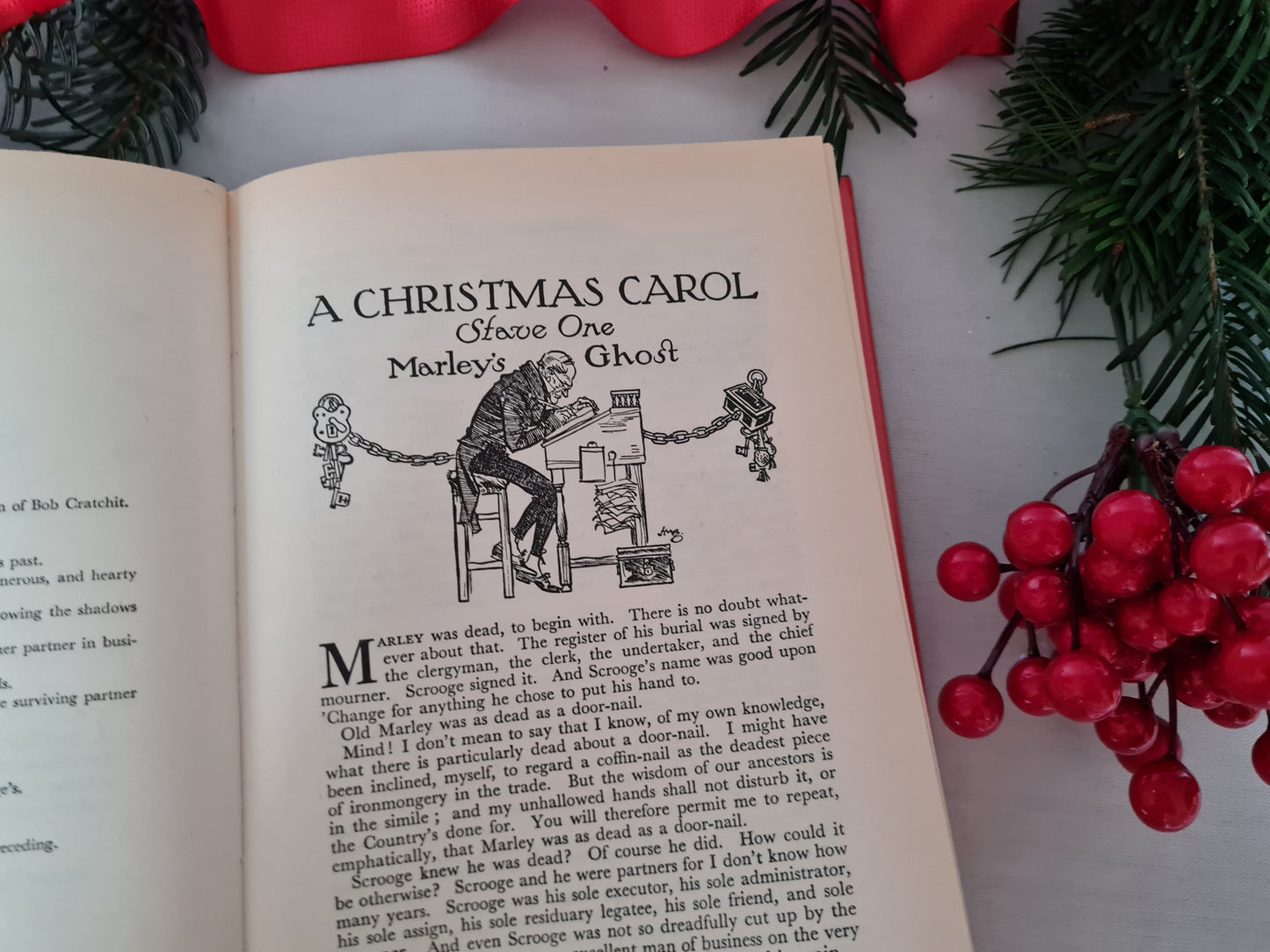 1988 Christmas Tales by Charles Dickens / Michael O'Mara Books, London / Wonderful Facsimile of Earlier Edition / Illustrations by HM Brock