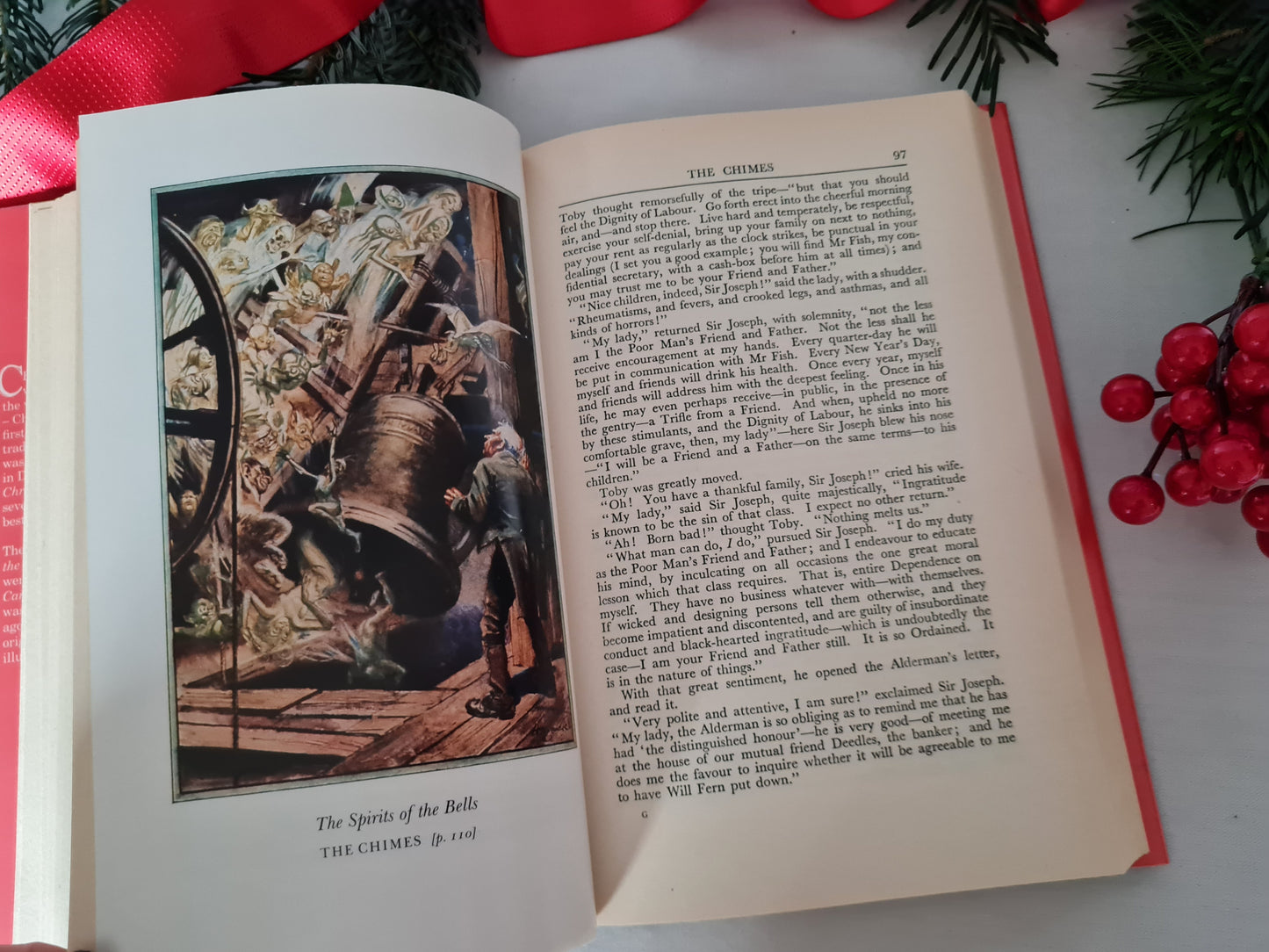 1988 Christmas Tales by Charles Dickens / Michael O'Mara Books, London / Wonderful Facsimile of Earlier Edition / Illustrations by HM Brock