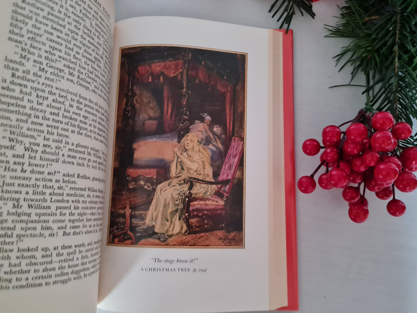 1988 Christmas Tales by Charles Dickens / Michael O'Mara Books, London / Wonderful Facsimile of Earlier Edition / Illustrations by HM Brock