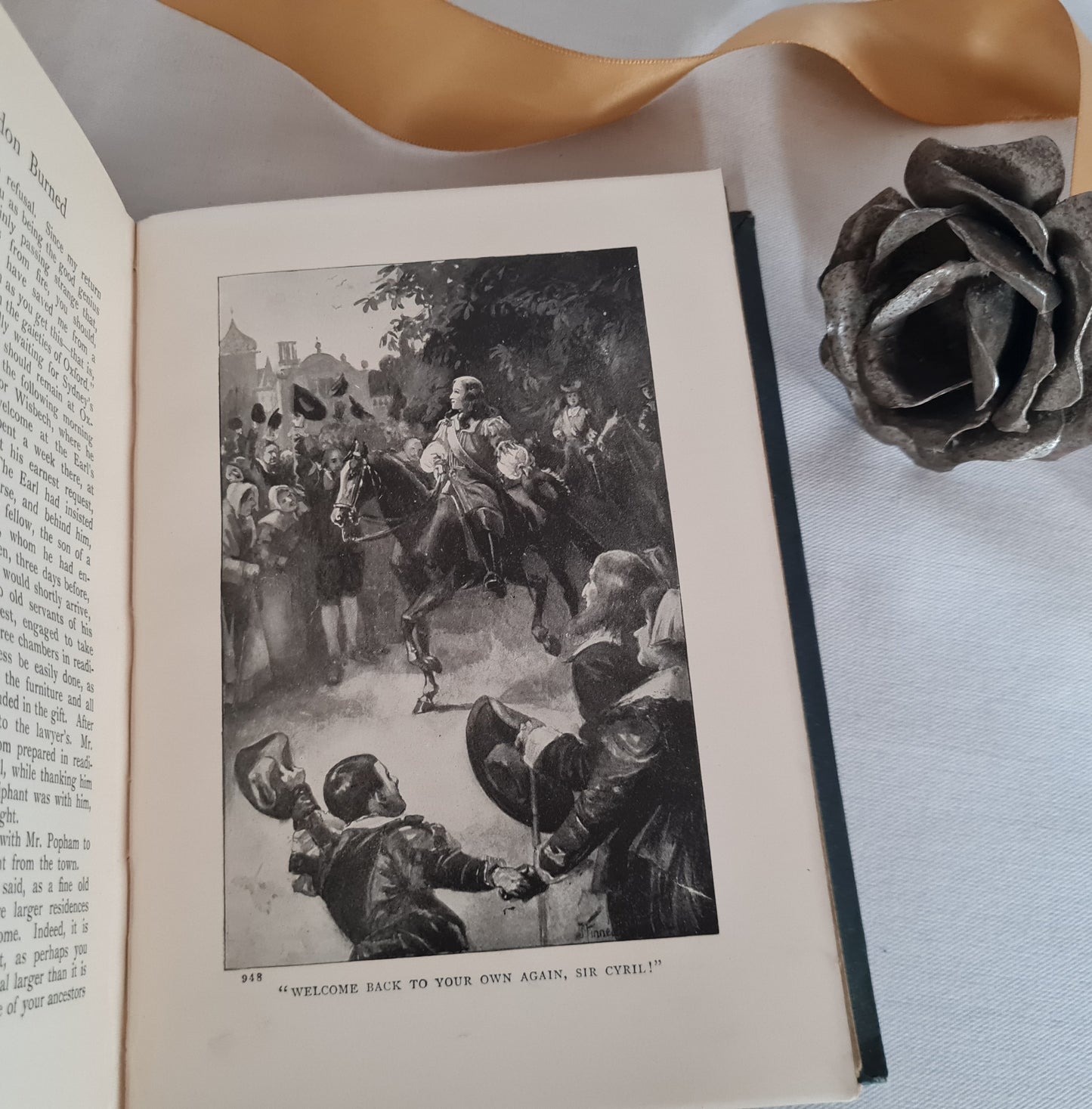 1895 When London Burned A Story of Restoration Times and the Great Fire by GA Henty / FIRST EDITION Blackie & Son, London / V Good Condition