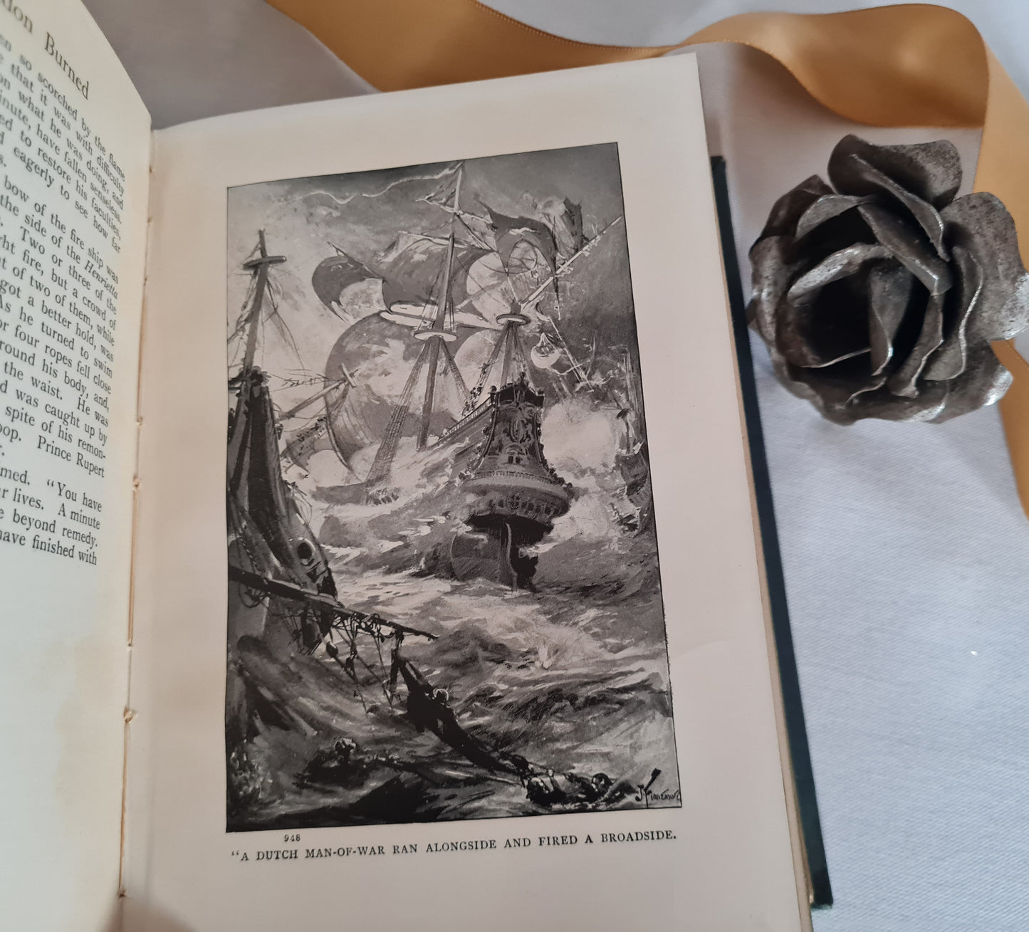 1895 When London Burned A Story of Restoration Times and the Great Fire by GA Henty / FIRST EDITION Blackie & Son, London / V Good Condition