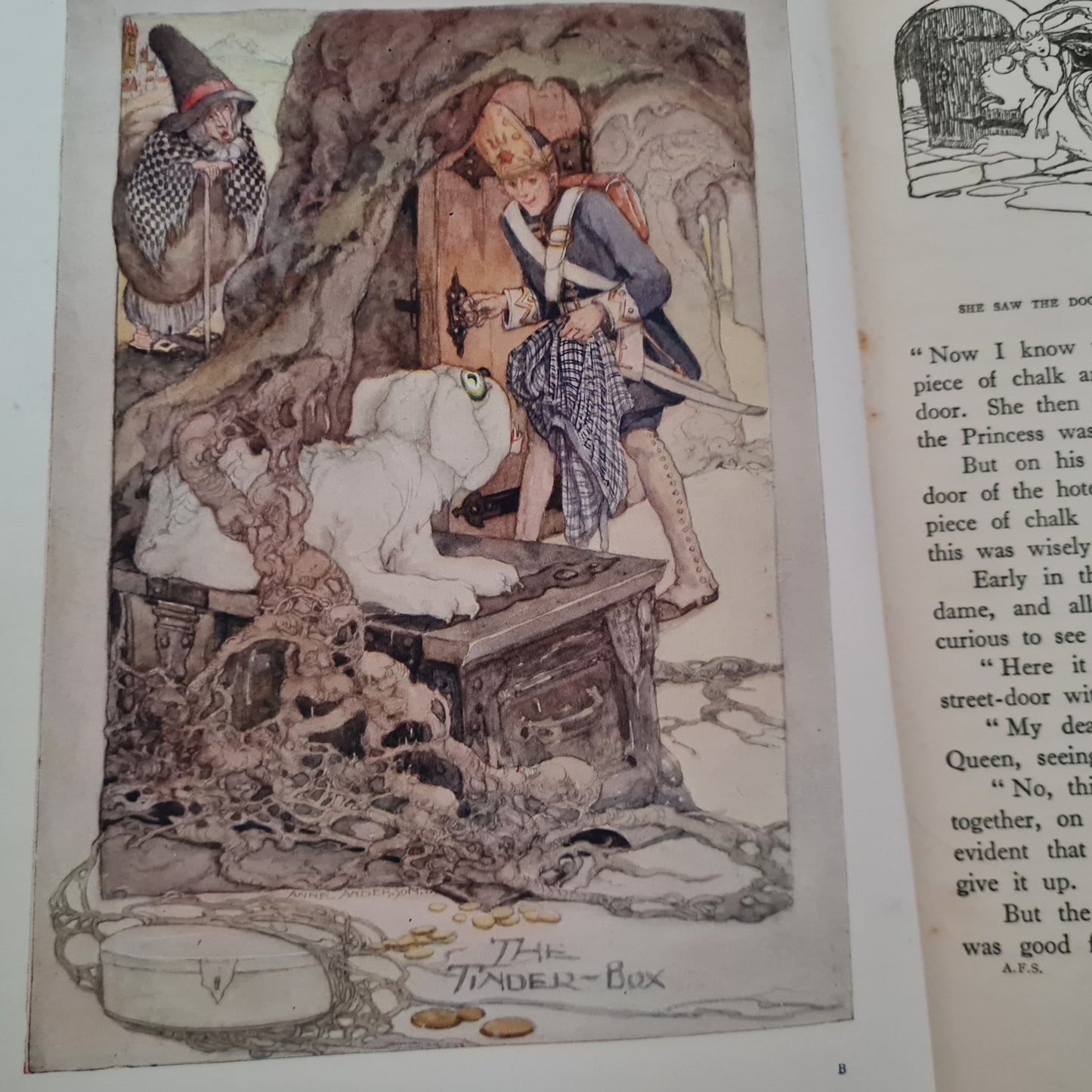 1930 Hans Andersen's Fairy Stories Illustrated by Anne Anderson / The Children's Press / Eight Wonderful Colour Plates Plus Line Drawings