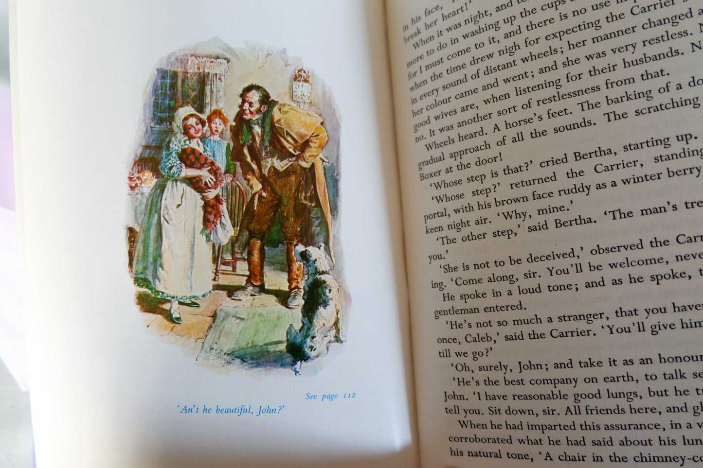 1975 A Christmas Carol and The Cricket on the Hearth by Charles Dickens / JM Dent, London / Illustrated Vintage Edition in Good Condition