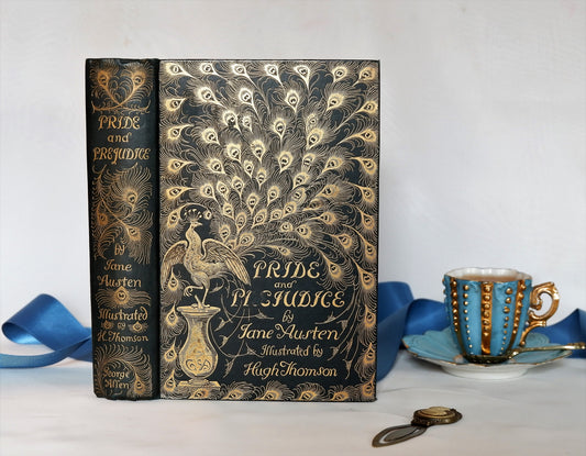 1895, Pride and Prejudice by Jane Austen / The Peacock Edition / George Allen, London / In EXCELLENT Condition/ Illustrated by Hugh Thomson