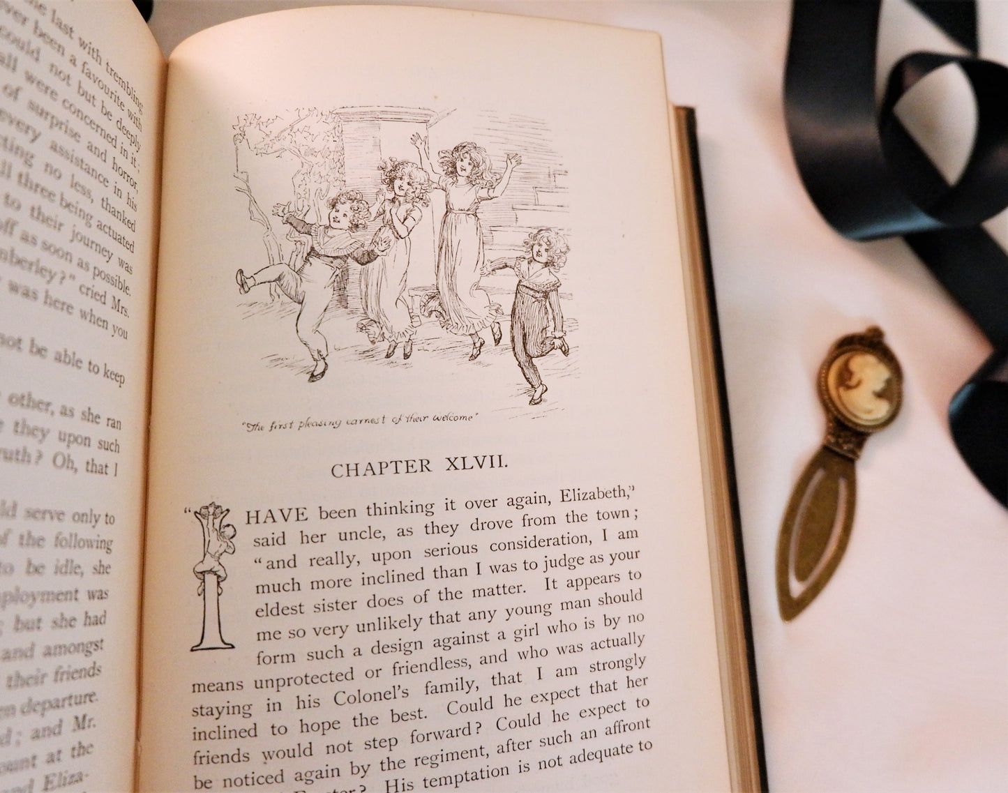 1895, Pride and Prejudice by Jane Austen / The Peacock Edition / George Allen, London / In Good Condition / Illustrated by Hugh Thomson