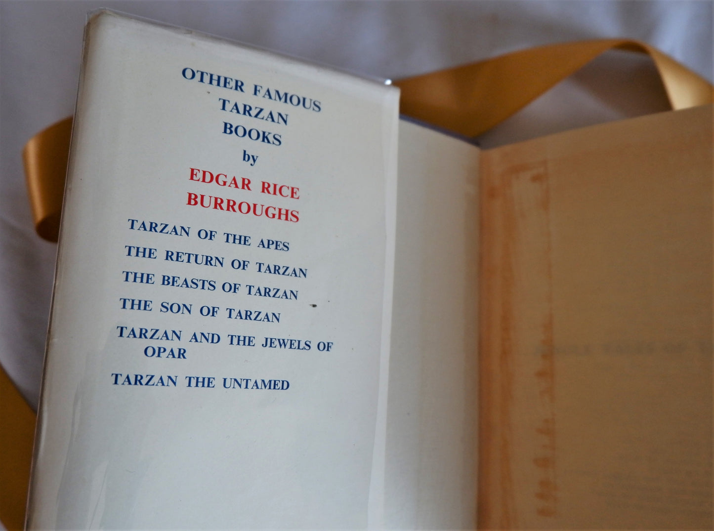 1949 Jungle Tales of Tarzan by Edgar Rice Burroughs / Methuen & Co., London / Vintage Hardback With Original Dust Jacket
