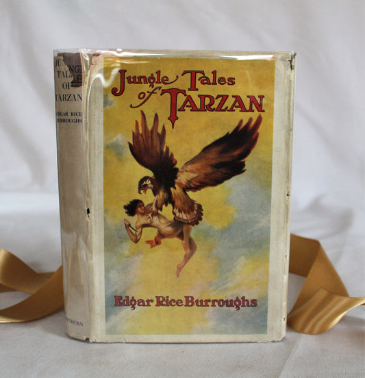 1949 Jungle Tales of Tarzan by Edgar Rice Burroughs / Methuen & Co., London / Vintage Hardback With Original Dust Jacket